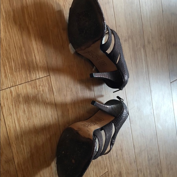 KORS Michael Kors Bronze Strappy Heels - Picture 5 of 7